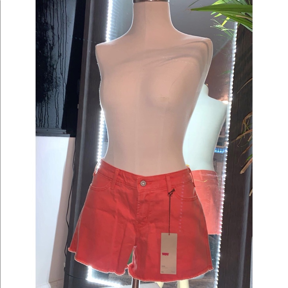 Pink Levi Shorts